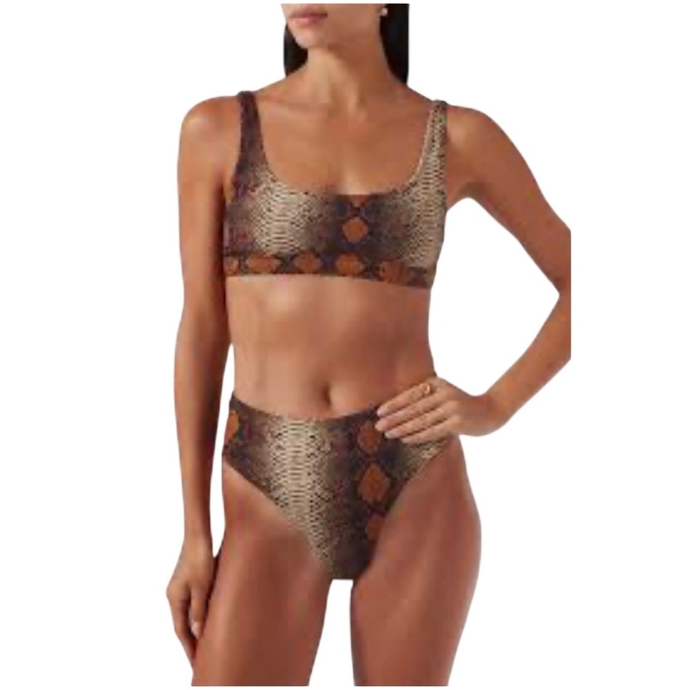 SKIMS Recycled Swim Tank Bikini Set Desert Snake Print XXS*Sold‎ Out*